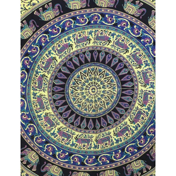 TENTURE INDIENNE MANDALAS 200cm x 140cm réf:17/Q