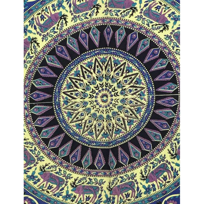TENTURE INDIENNE MANDALAS 200cm x 140cm réf:17/Q