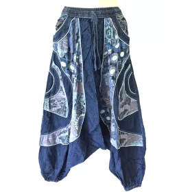 Sarouel Jang Femme Denim Toile Coton