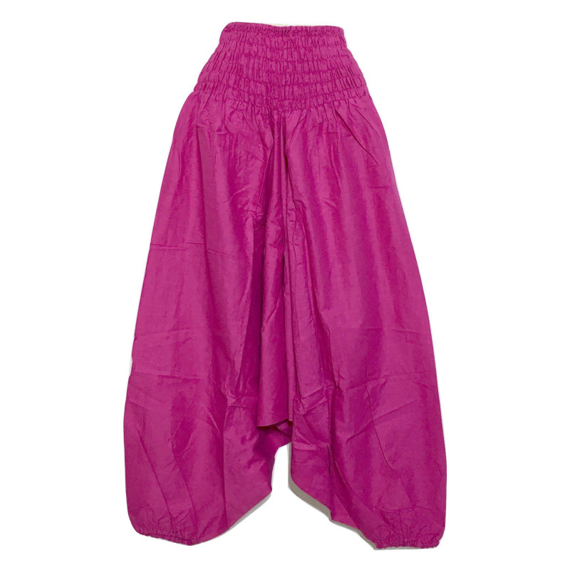 Sarouel Smocks Coton Uni Rose Sarouel Smocks Coton Uni Rose