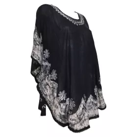 Blouse Grande Taille Okara Noir et Blanc BT-14