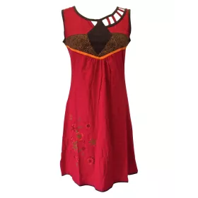 Robe Évasée Mundi Jersey Rouge d'été