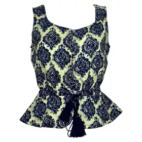 Top Femme Imprimé Noushkee Indigo
