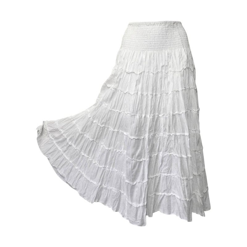 Jupe Midi Coton Esprit Chiffon