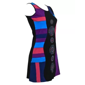 Robe Courte Sangam Block Print Mandalas