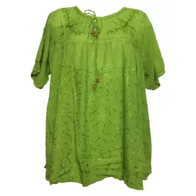 Caftan Malhia Grande Taille Viscose Huit Couleurs Unies