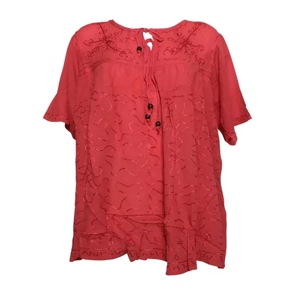 Caftan Malhia Grande Taille Viscose Huit Couleurs Unies