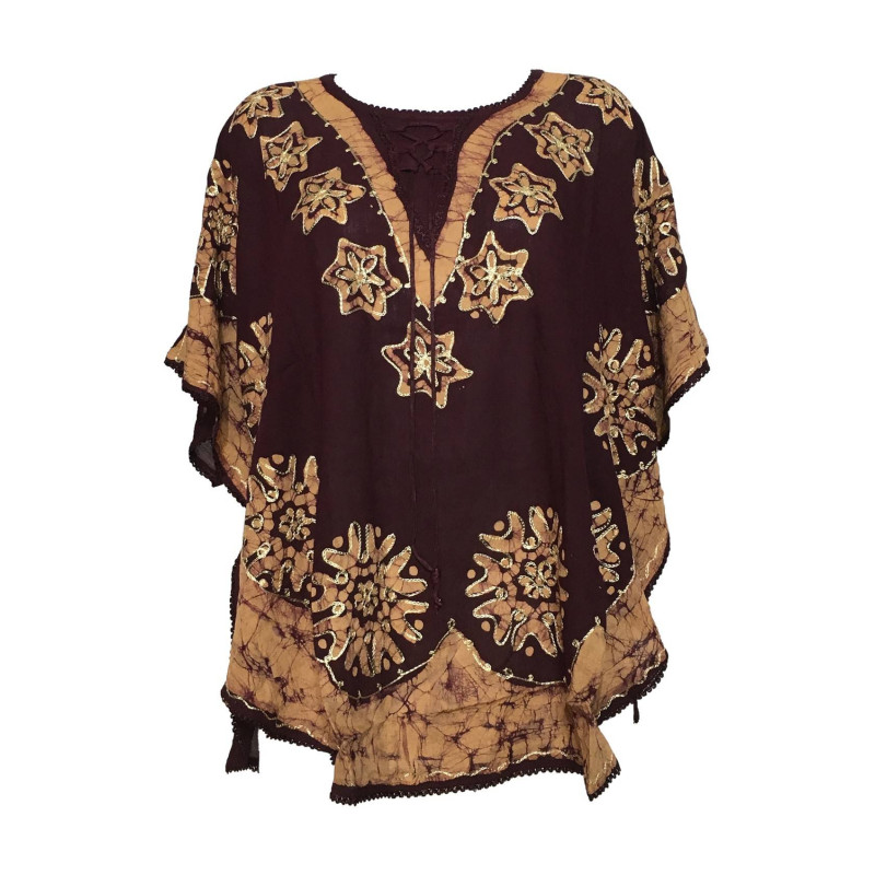 Kaftan Ample Batik BT-405 bordeaux