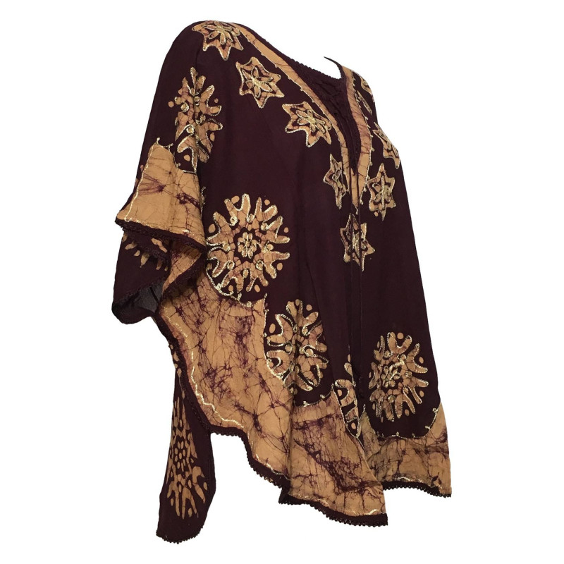 Kaftan Ample Batik BT-405 bordeaux