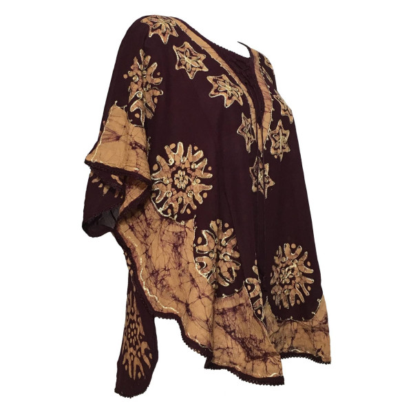 Kaftan Ample Batik BT-405 bordeaux