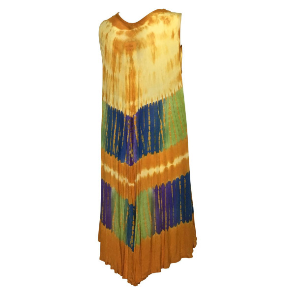 Robe Grande Taille évasée R-31 orange