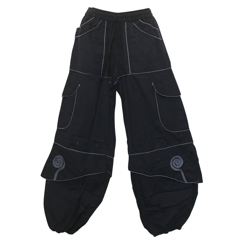 Pantalon Homme Sarila Noir liseré Gris