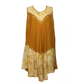 Robe Rajlani Uni Moutarde Batik Orange brique BT-1980