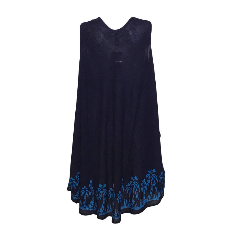 Robe Grande Taille Kotraj Marine Batik Turquoise BT-305