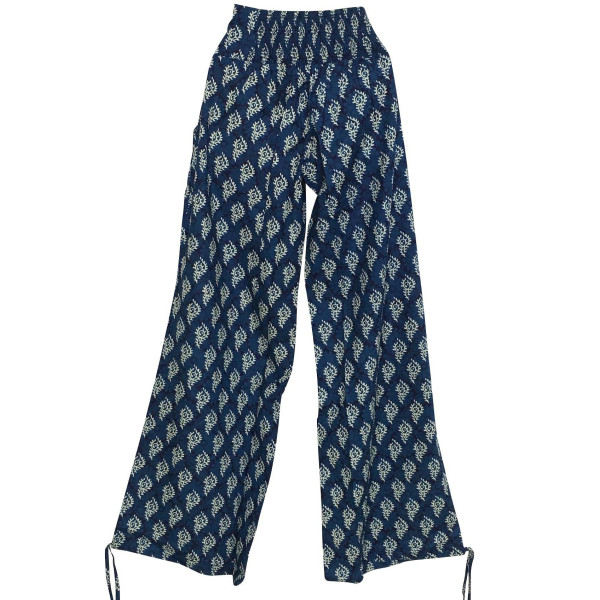 Pantalon Femme Naricha imprimé Cédar Bleu Marine