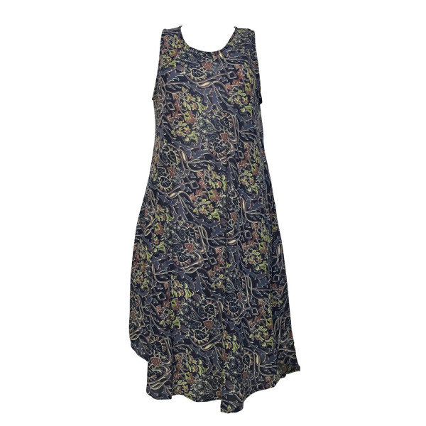 Robe Umbrella Asymétyrique imprimé Yalgi SD-M2/A