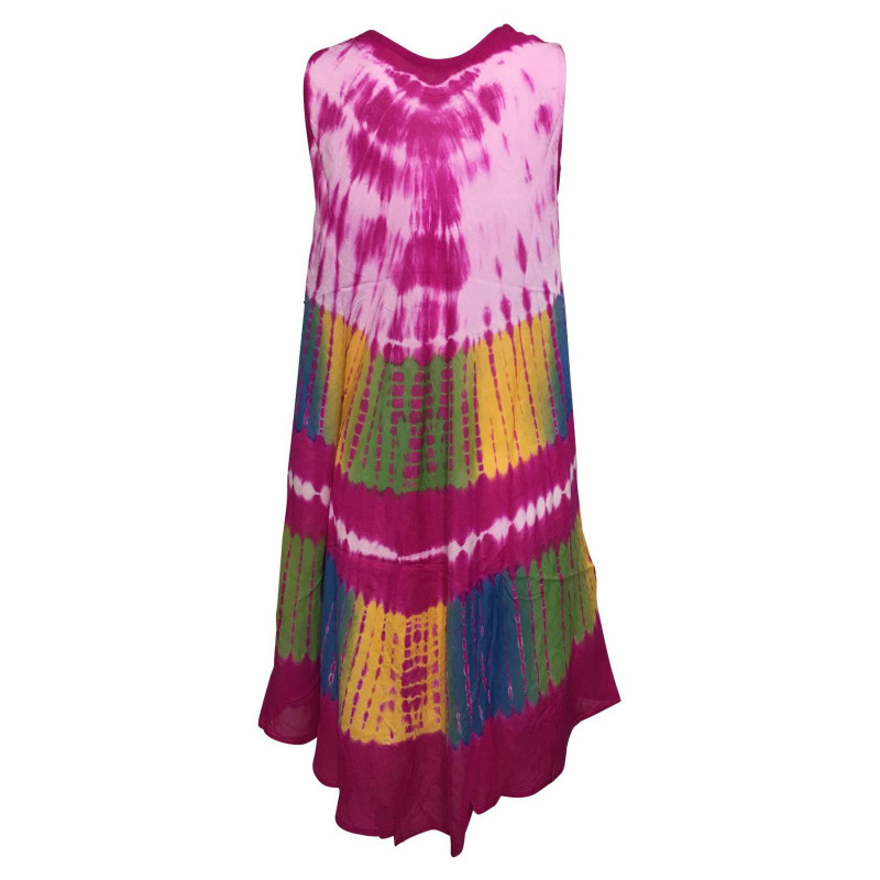 Robe Grande Taille évasée R-31rose