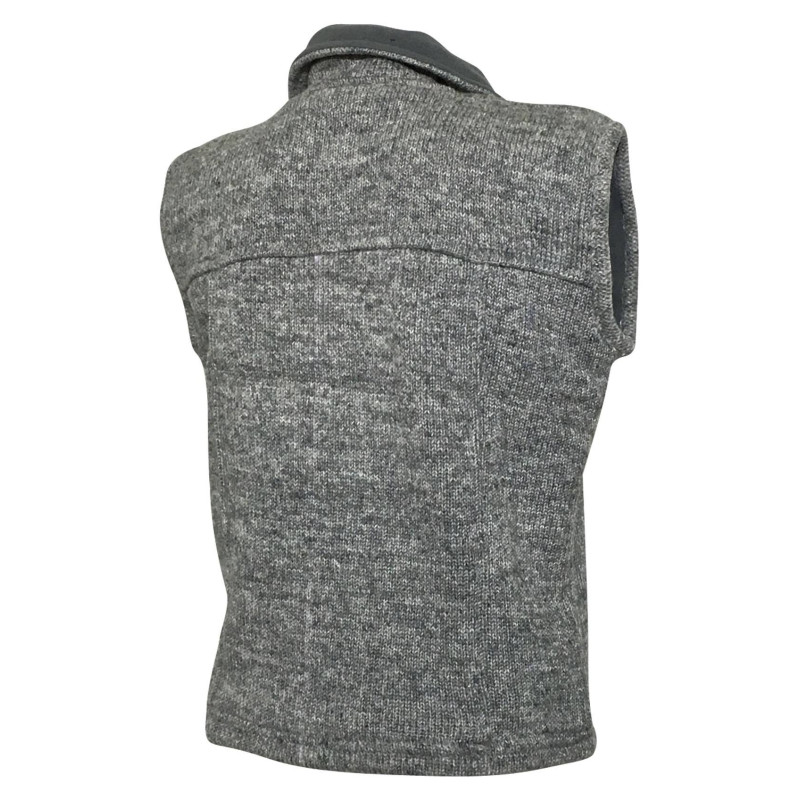 Veste Mixte Laine Sans Manches Gris