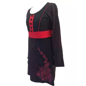 Tunique Sonama Jersey Noir et Rouge