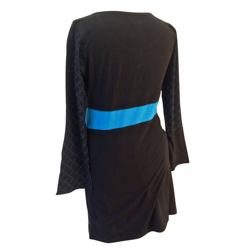 Tunique Sonama Jersey Noir et Turquoise