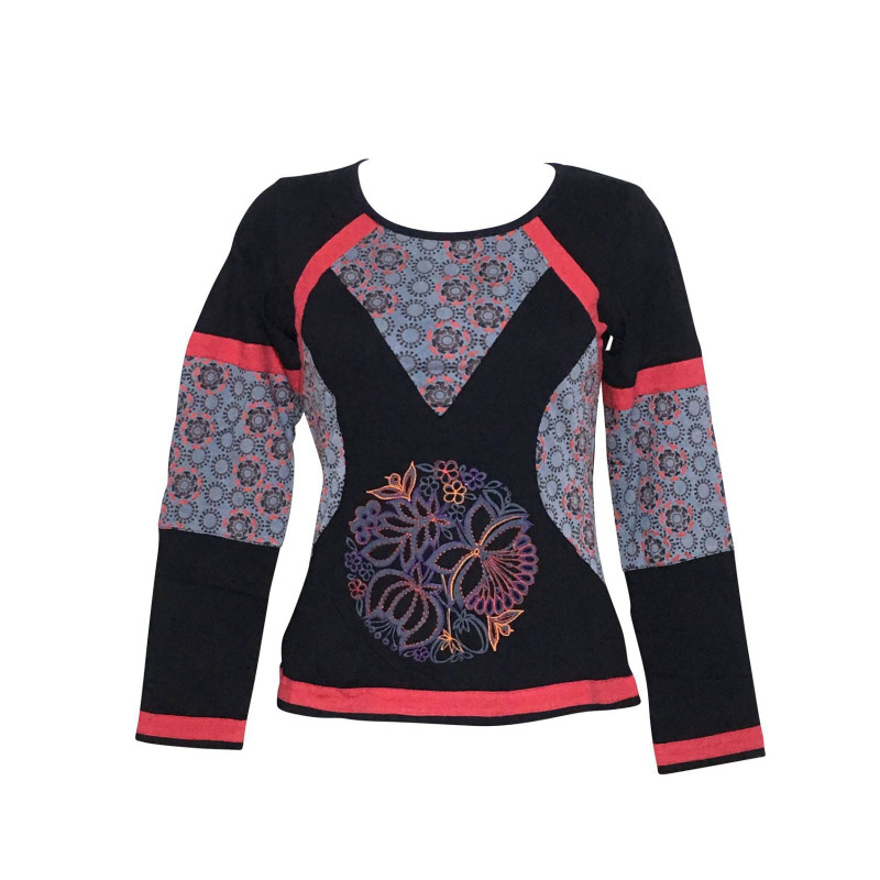 T-Shirt Femme Majuly Mandalas Ethnique