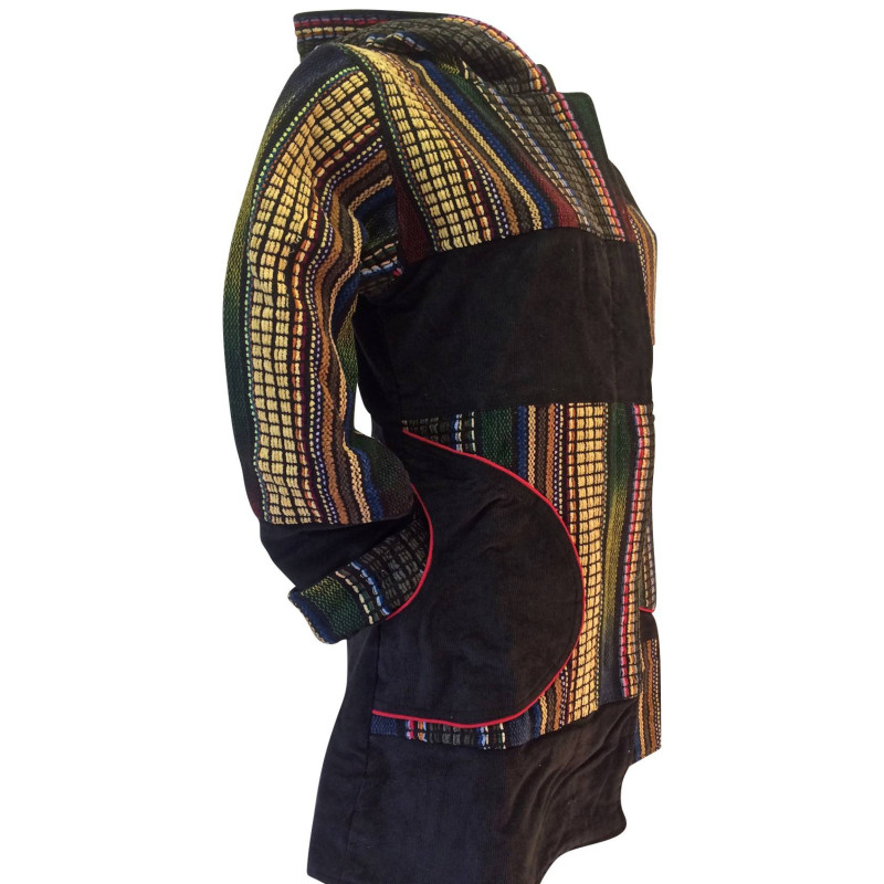Manteau Sakti Velours côtelé Fourré Polaire