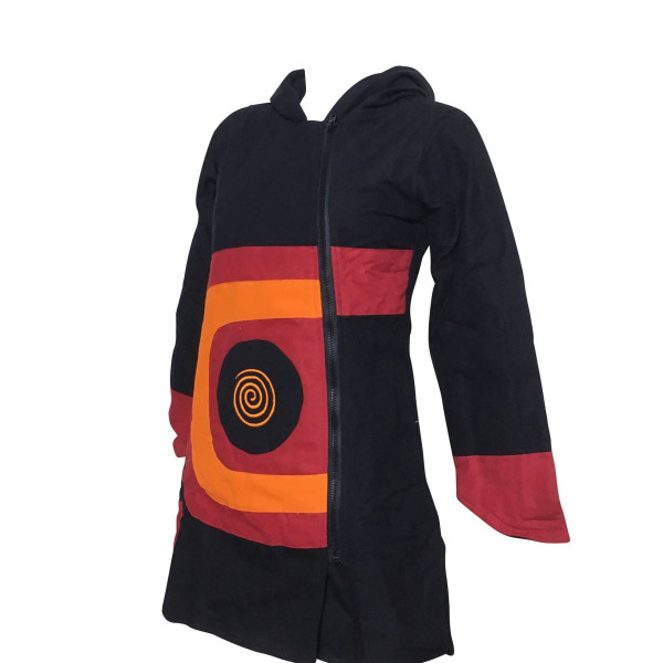 Manteau Randa Ethnique Coton Uni doublé Polaire
