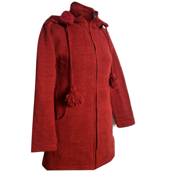 Manteau Nagapali Laine Tricotée et Chaude Polaire