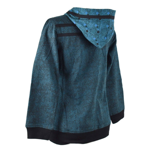 Sweater Ethnique Femme Bajura Bleu Pétrole