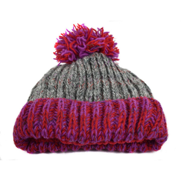 Bonnet Femme Trupa Tricot Laine Pompon