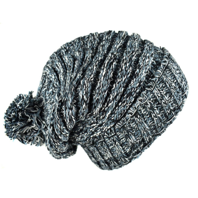 Bonnet Long Kolki Unisexe Pompon Maille Tricot