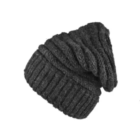 Bonnet Long Nalma Homme Laine Anthracite