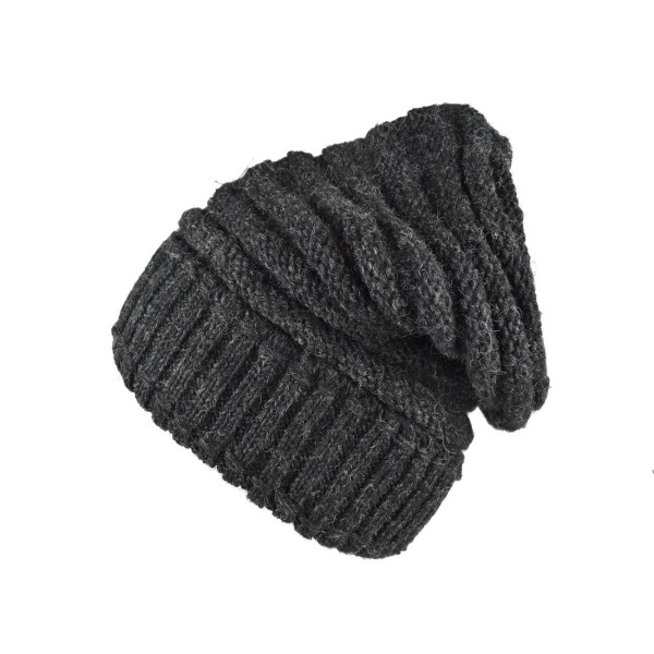 Bonnet Long Nalma Homme Laine Anthracite