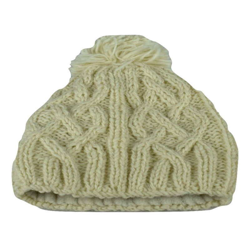 Bonnet Nahya Tricot Laine Pompon pour Femme en 9 Couleurs