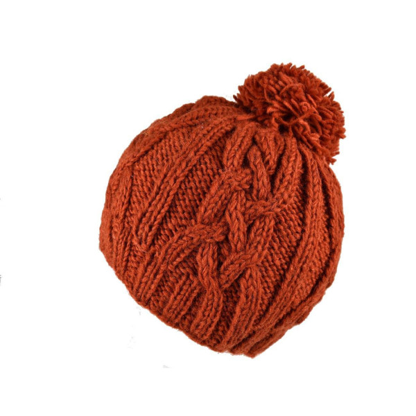 Bonnet Nahya Tricot Laine Pompon pour Femme en 9 Couleurs