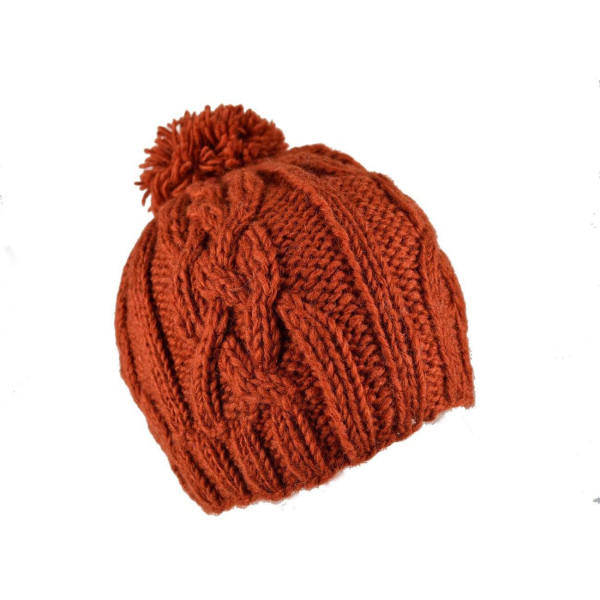 Bonnet Nahya Tricot Laine Pompon pour Femme en 9 Couleurs