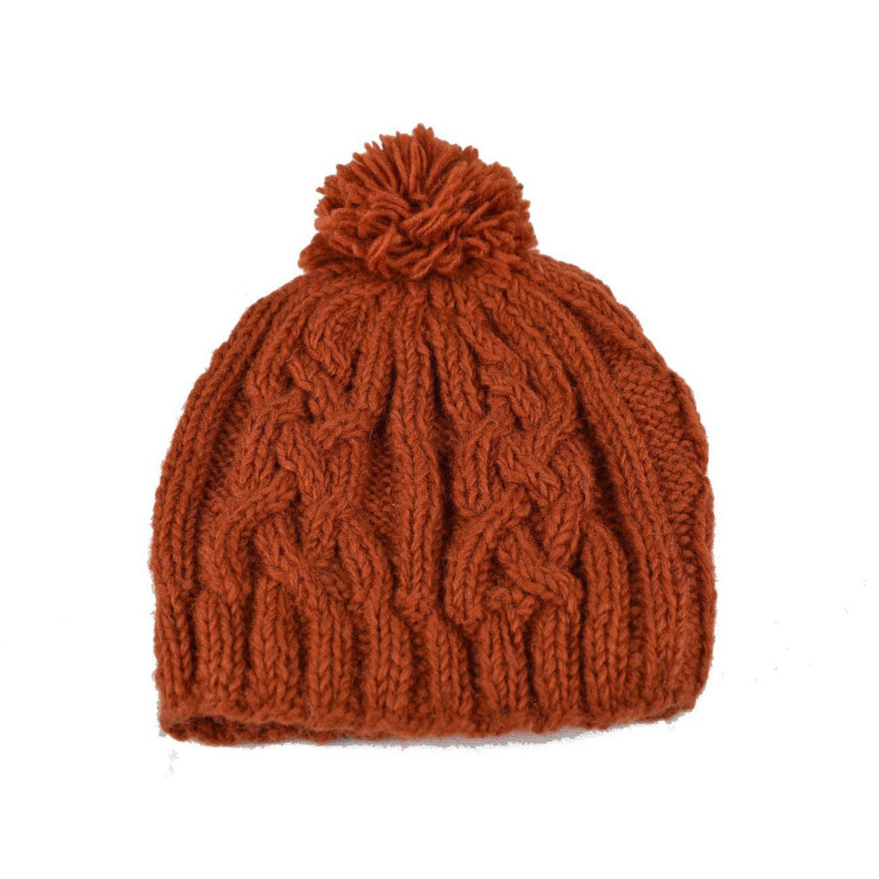 Bonnet Nahya Tricot Laine Pompon pour Femme en 9 Couleurs