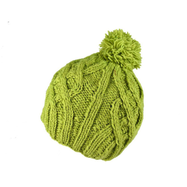 Bonnet Nahya Tricot Laine Pompon pour Femme en 9 Couleurs