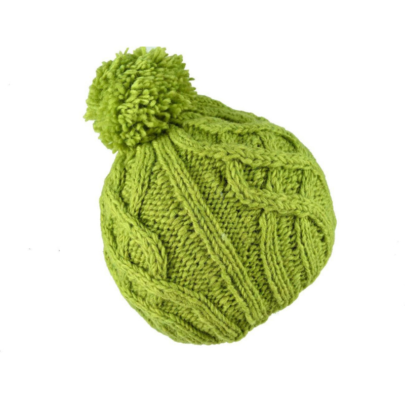 Bonnet Nahya Tricot Laine Pompon pour Femme en 9 Couleurs