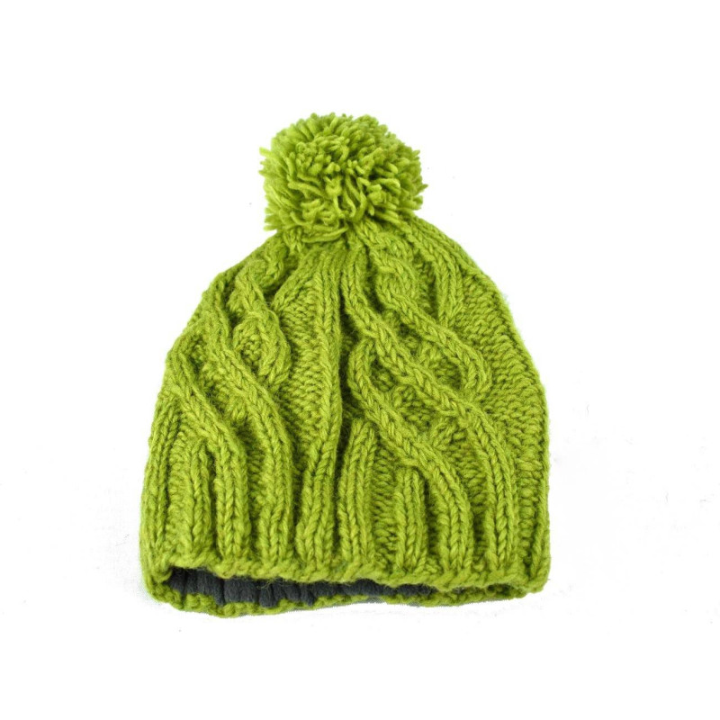Bonnet Nahya Tricot Laine Pompon pour Femme en 9 Couleurs