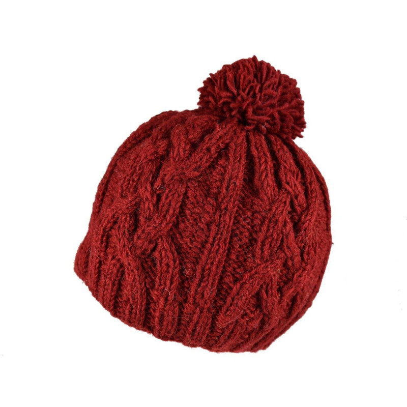 Bonnet Nahya Tricot Laine Pompon pour Femme en 9 Couleurs