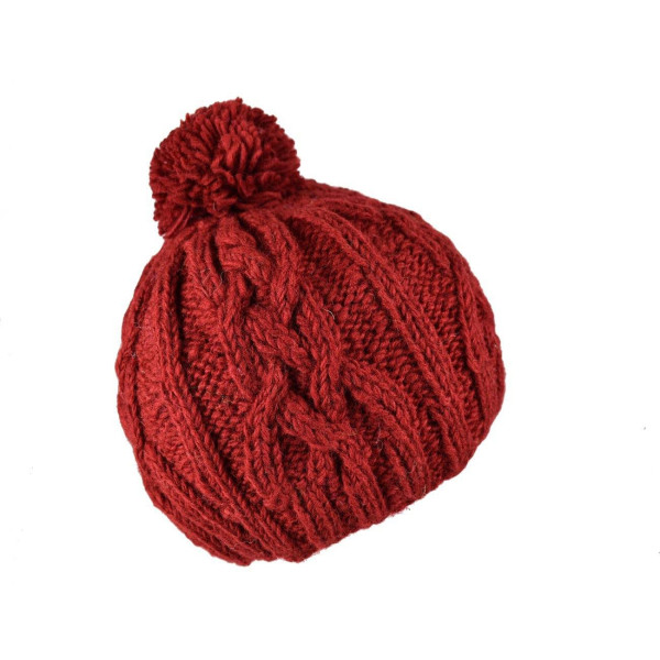Bonnet Nahya Tricot Laine Pompon pour Femme en 9 Couleurs