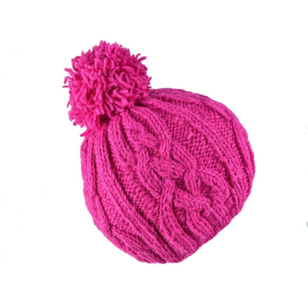 Bonnet Nahya Tricot Laine Pompon pour Femme en 9 Couleurs