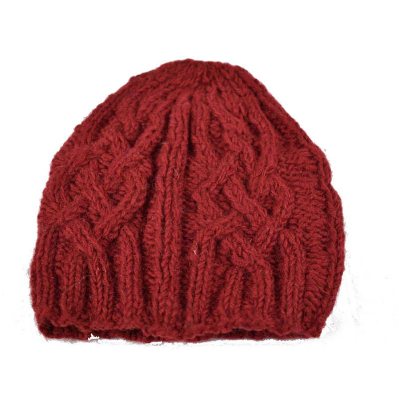 Bonnet Nahyri Tricot Laine Couleur Unie