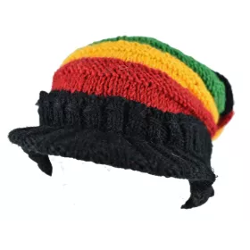 Casquette Dreadlocks Rasta Laine Tricotée