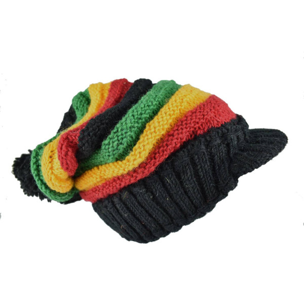 Casquette Dreadlocks Rasta Laine Tricotée