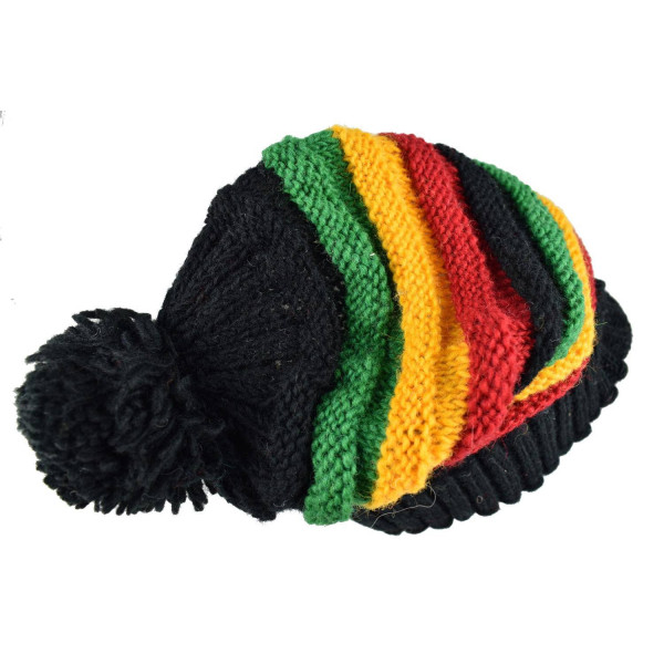 Casquette Dreadlocks Rasta Laine Tricotée