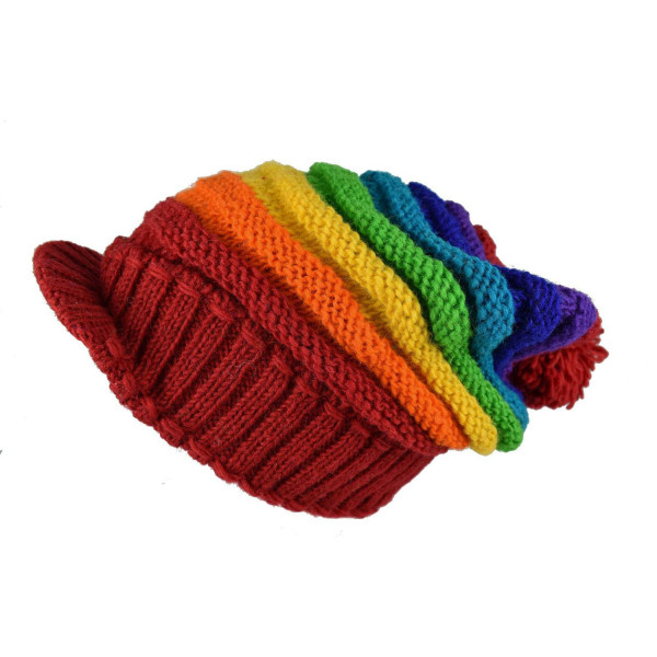 Casquette Dreadlocks Rainbow Tricot Laine