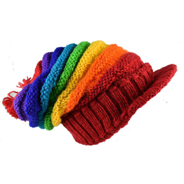 Casquette Dreadlocks Rainbow Tricot Laine