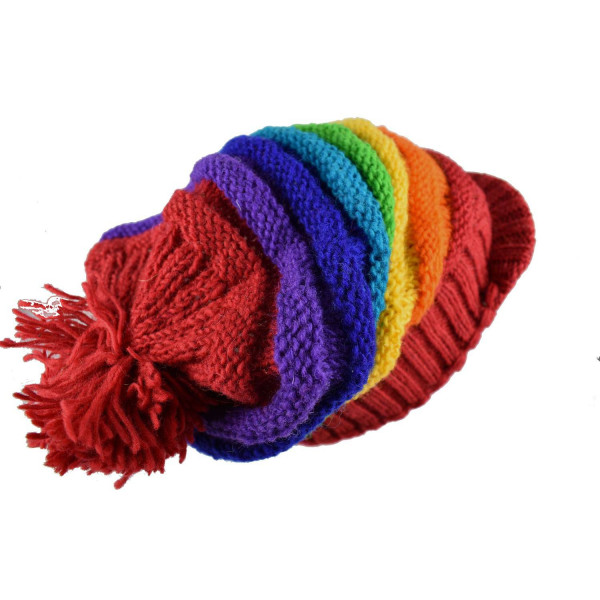 Casquette Dreadlocks Rainbow Tricot Laine